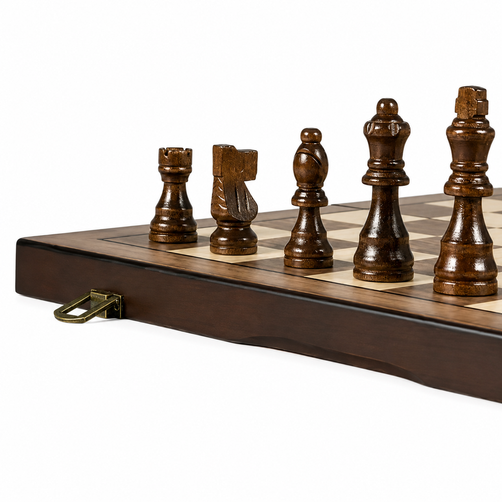 Jeu d'échecs en bois