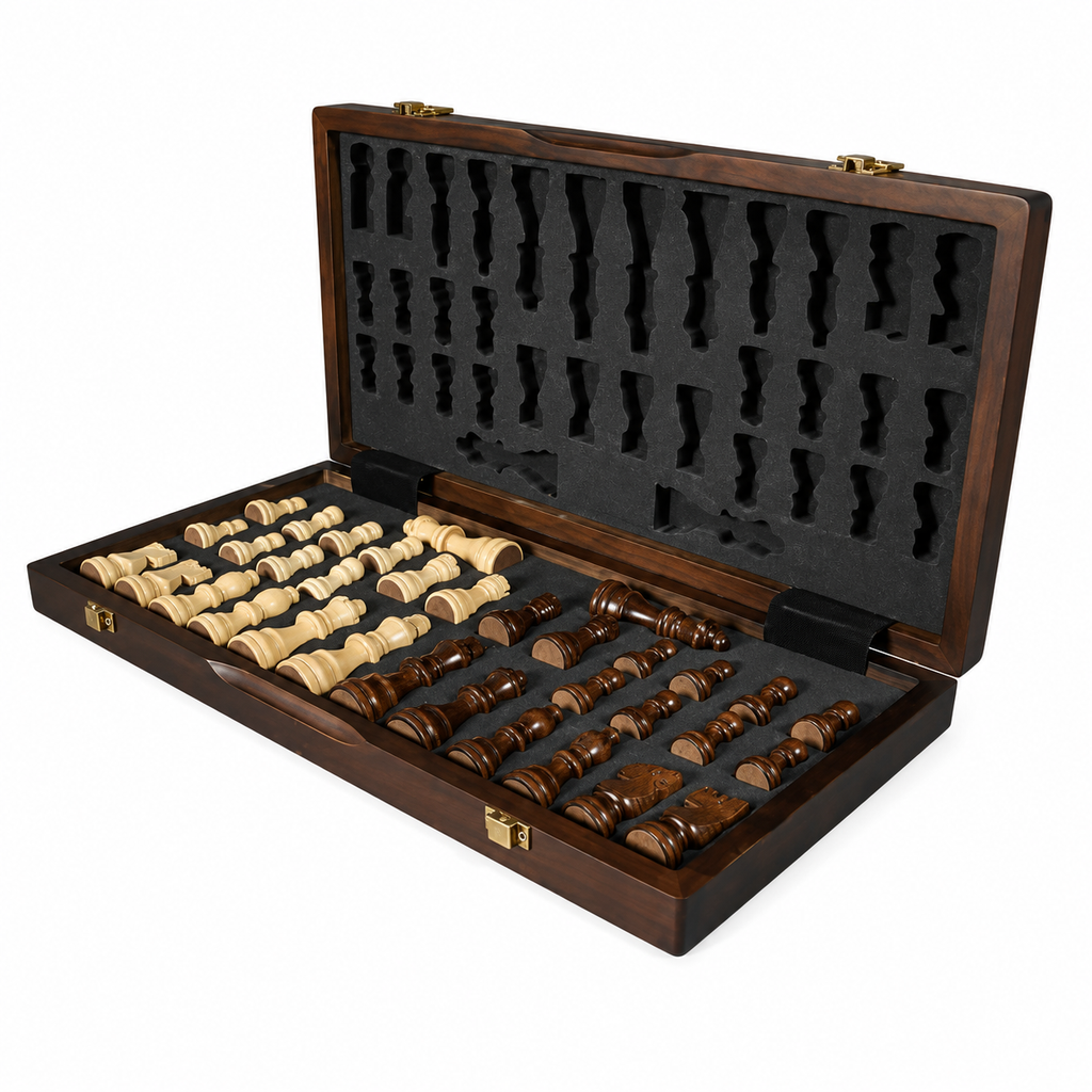 Jeu d'échecs en bois