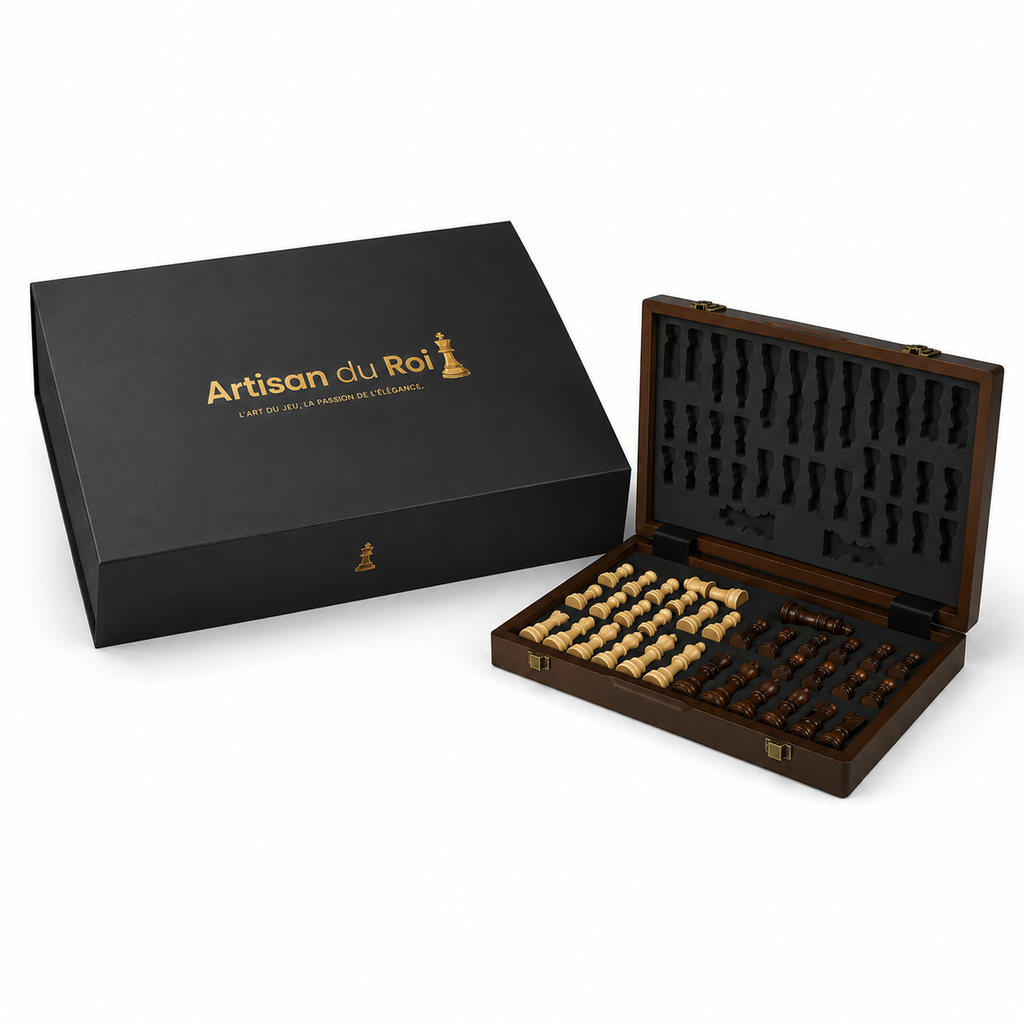 Jeu d'échecs en bois