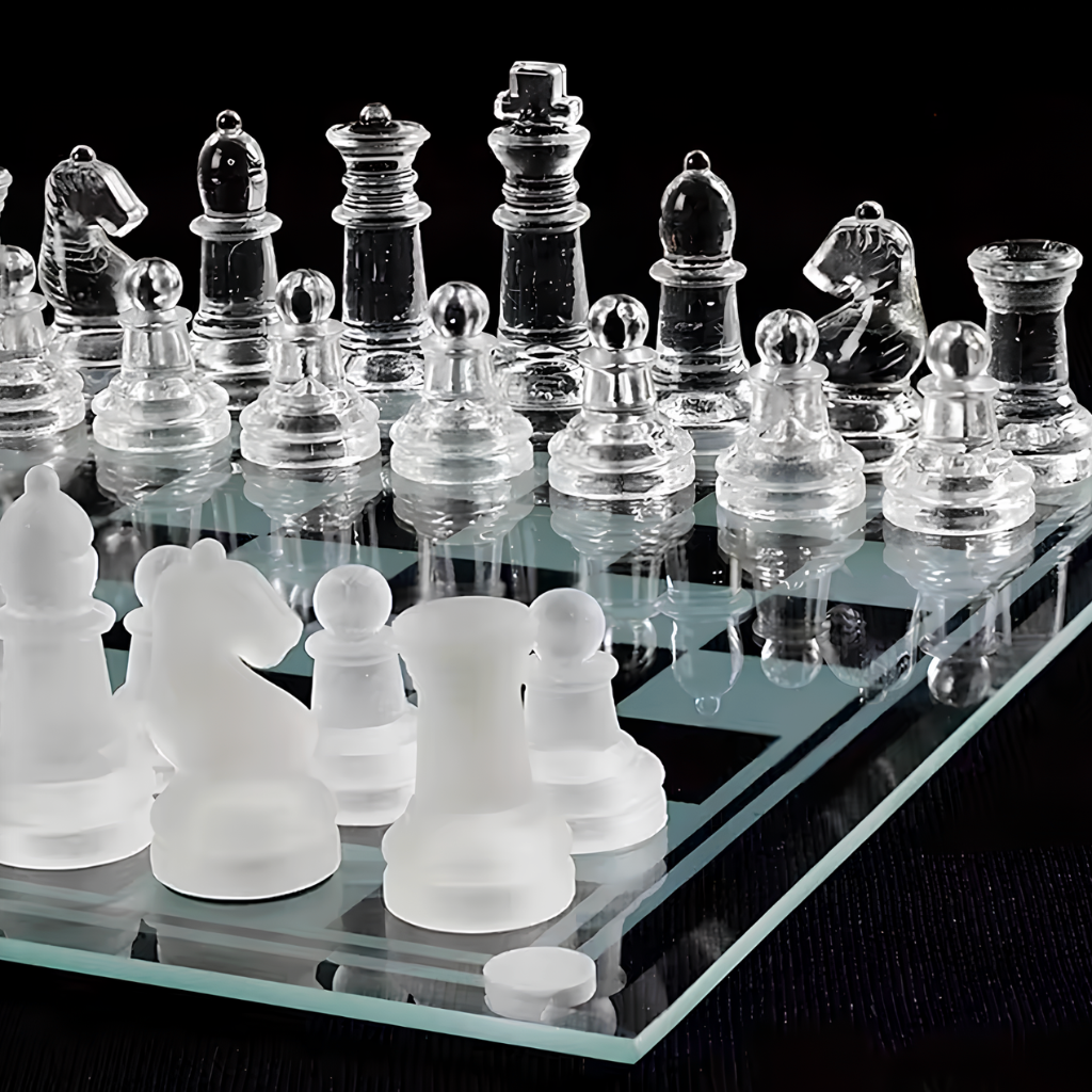 Échiquier en verre