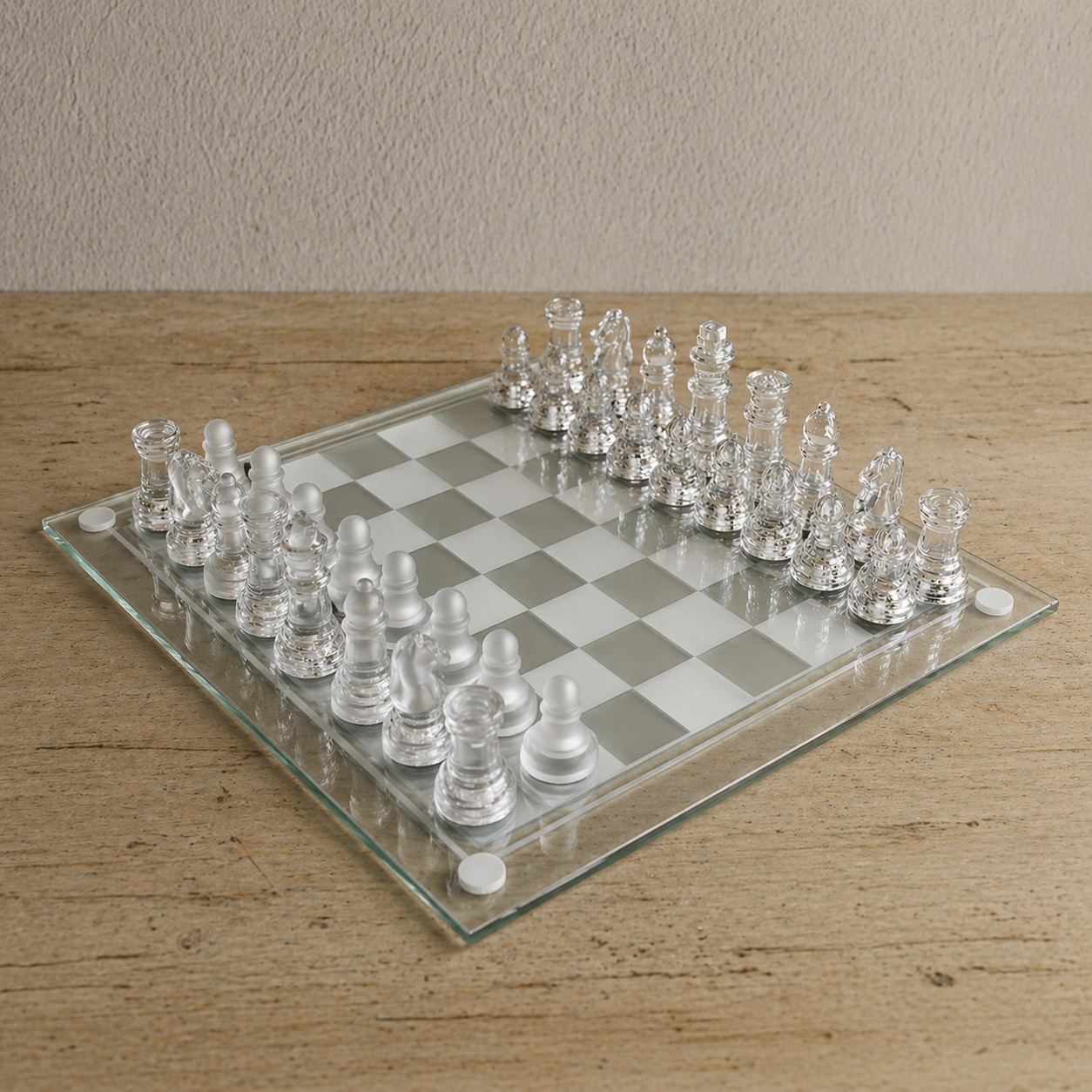 Jeu d'échecs en verre Image